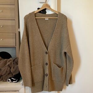 Abercrombie & Fitch Brown Cardigan Sweater